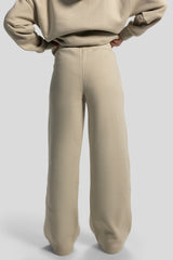 Wide-Leg Sweatpants – Ecru White