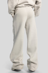 Wide-Leg Sweatpants – Light Grey