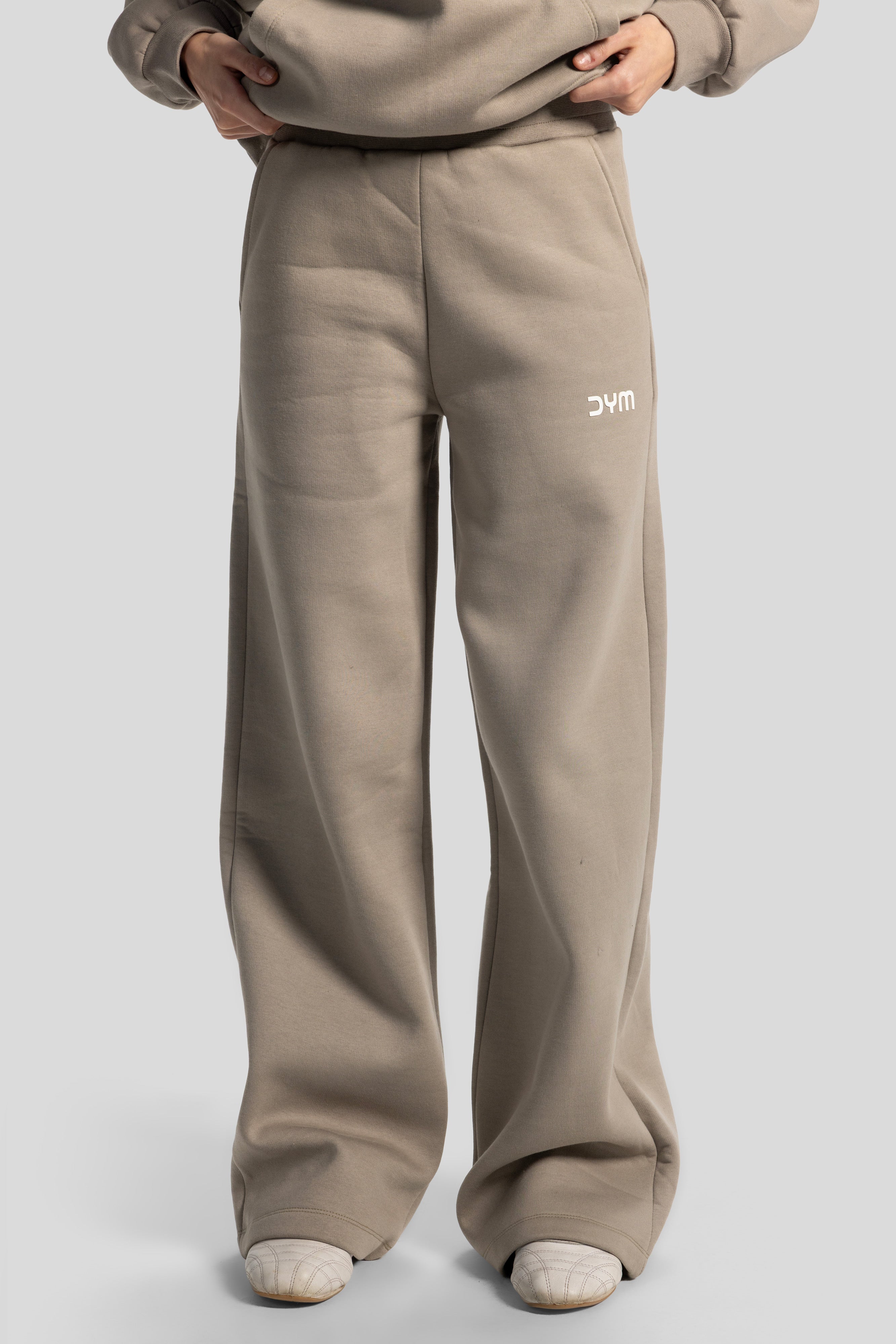 Wide-Leg Sweatpants – Olive