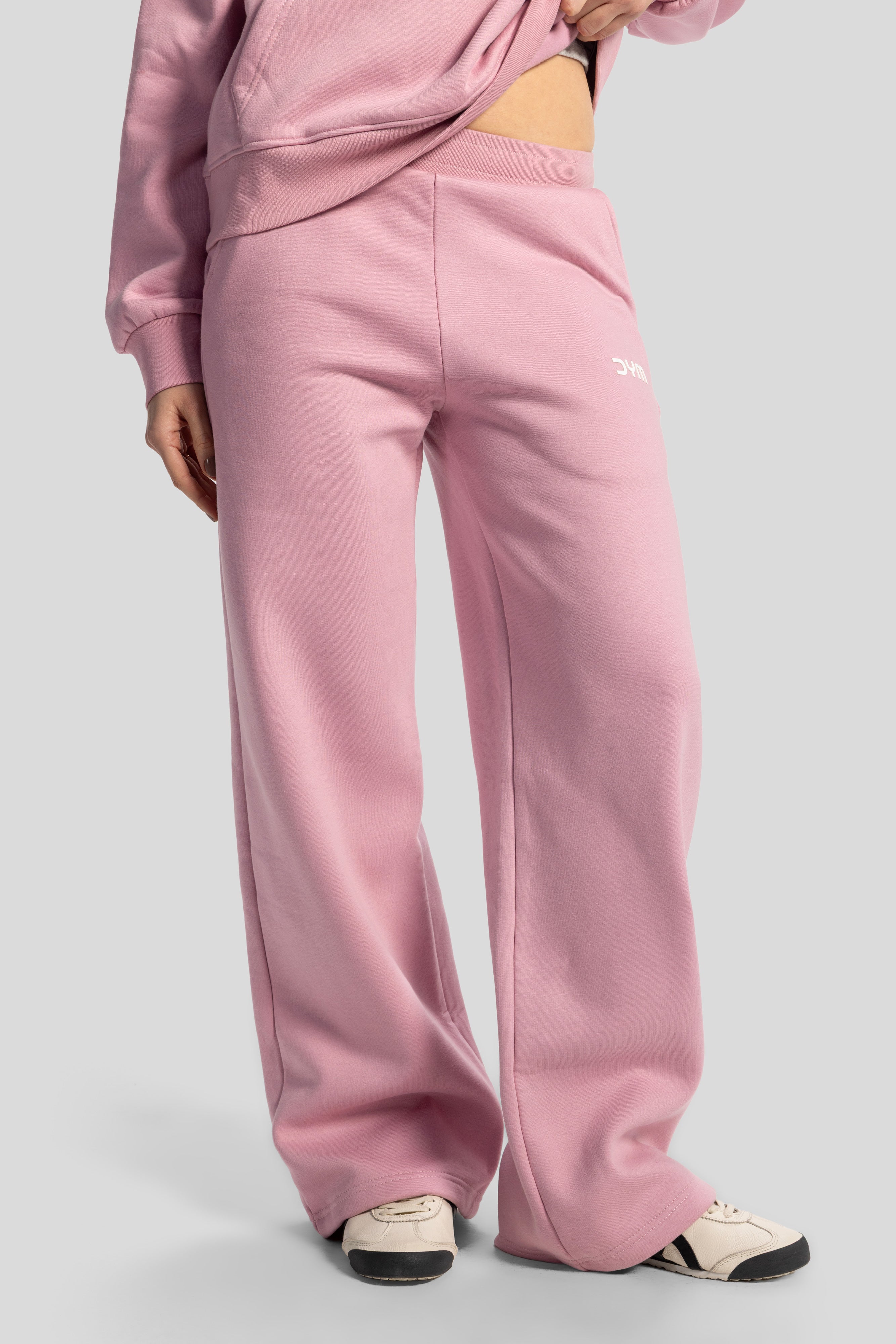 Wide-Leg Sweatpants – Pink