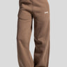 Wide-Leg Sweatpants – Soft Brown