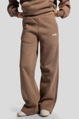 Wide-Leg Sweatpants – Soft Brown