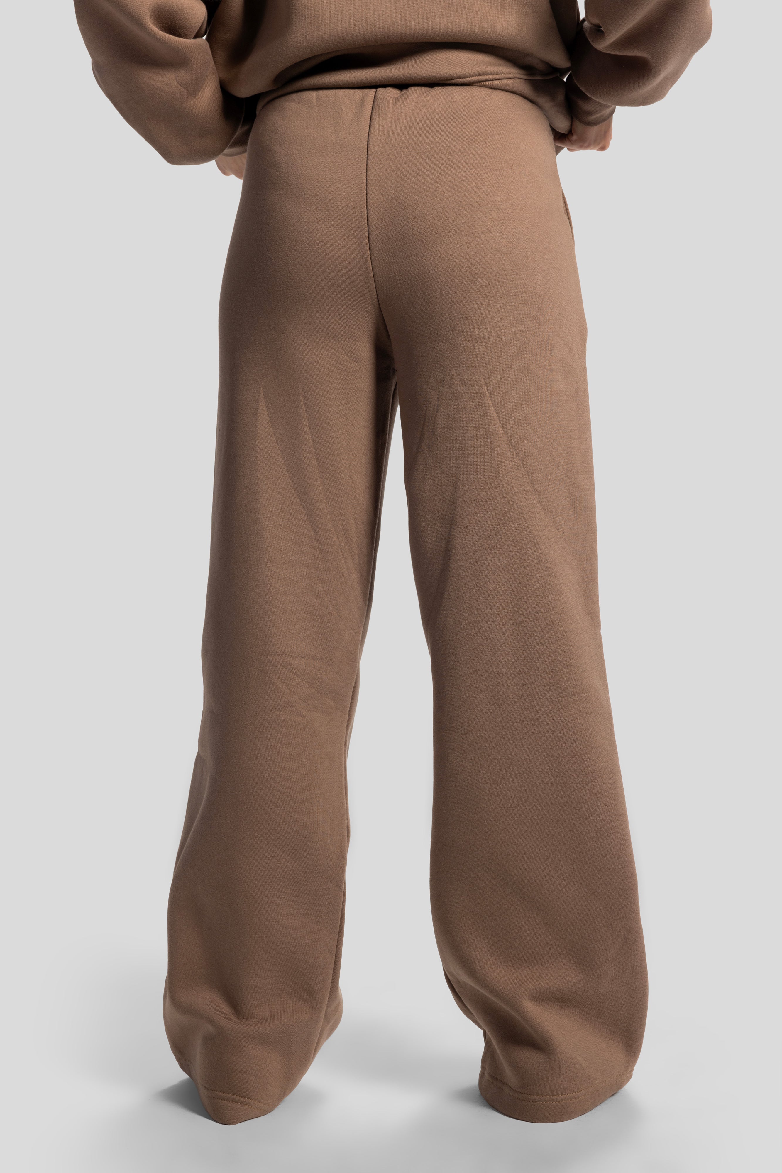 Wide-Leg Sweatpants – Soft Brown