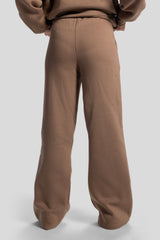 Wide-Leg Sweatpants – Soft Brown