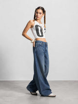 Baggy – Low-Waist Mid Vintage Blue Jeans